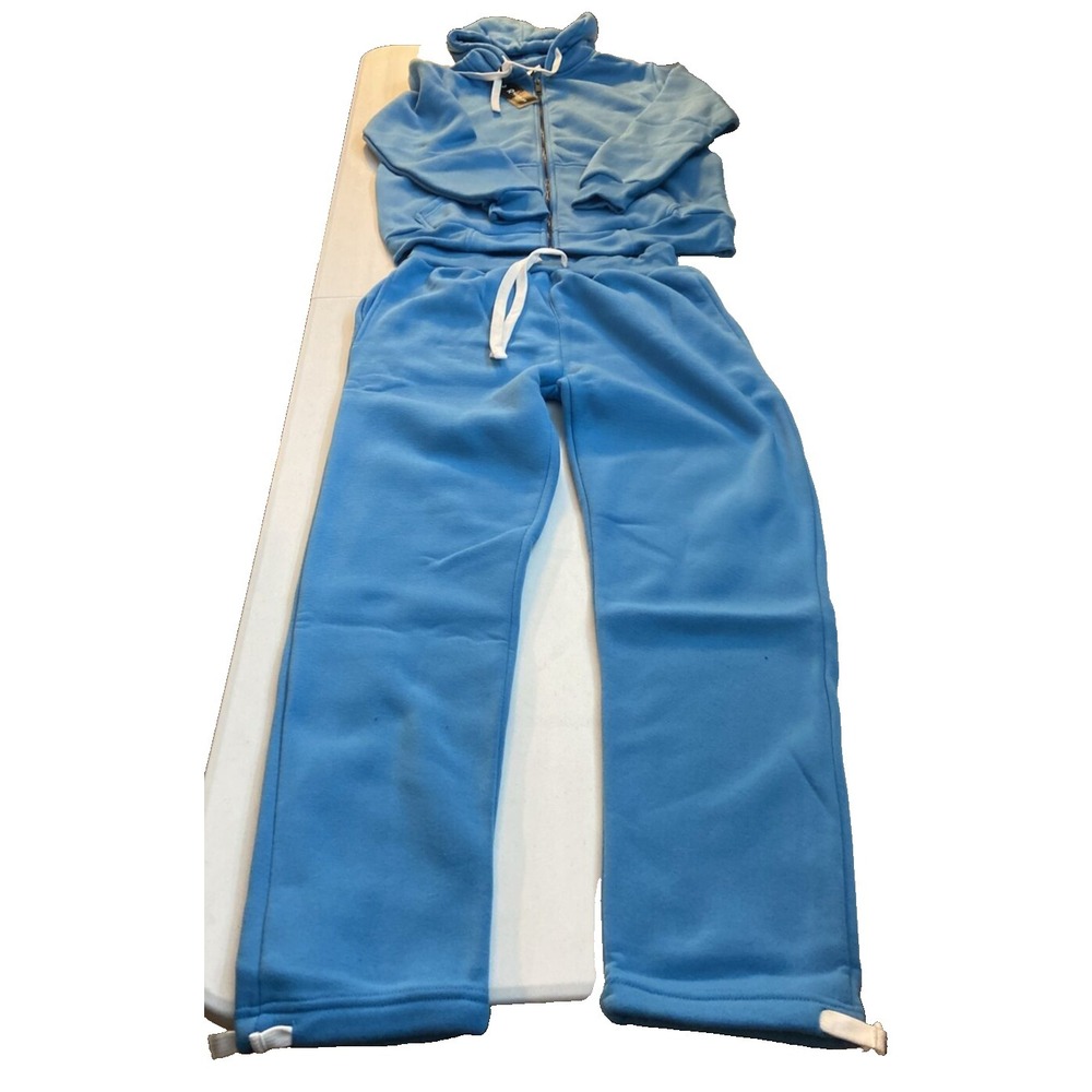 Rambler mens Hoodie Track Suit M Blue Jogging Pants
